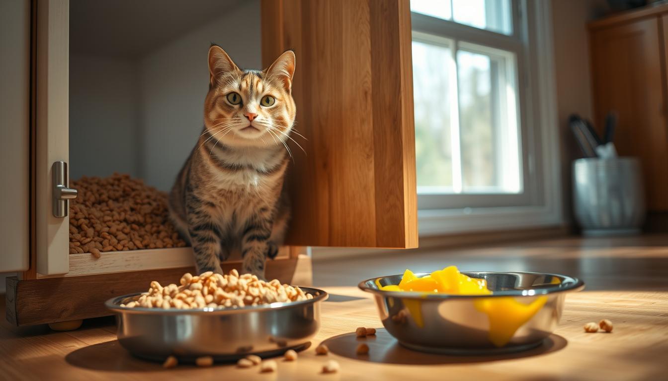 cat stopped eating wet food but will eat dry